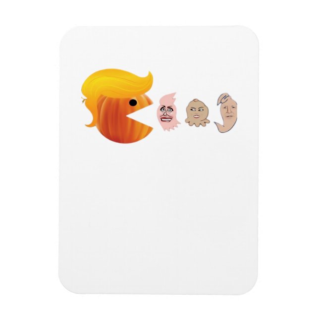 Trumpkin isst Demokraten Classic - Satirehalle Magnet (Vertikal)