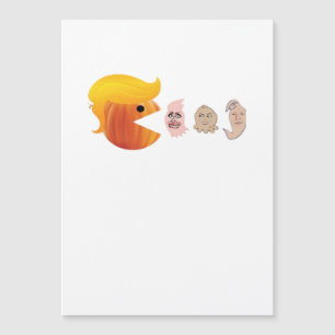 Trumpkin isst Demokraten Classic - Satirehalle Magnetkarte