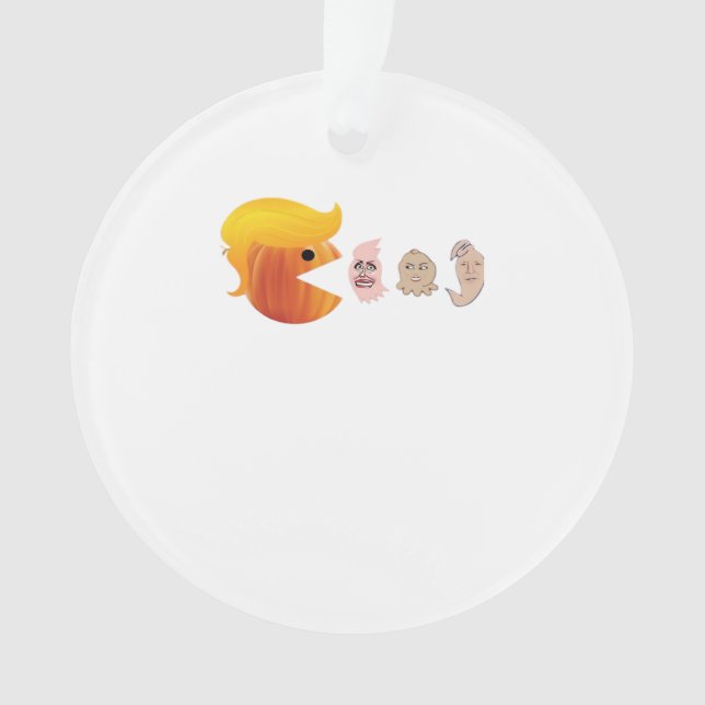 Trumpkin isst Demokraten Classic - Satirehalle Ornament (Vorderseite)