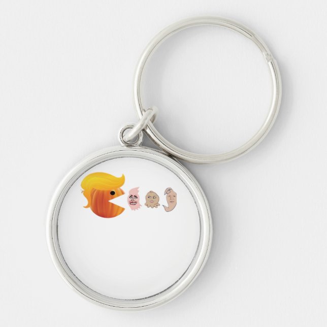 Trumpkin isst Demokraten Classic - Satirehalle Schlüsselanhänger (Vorne)