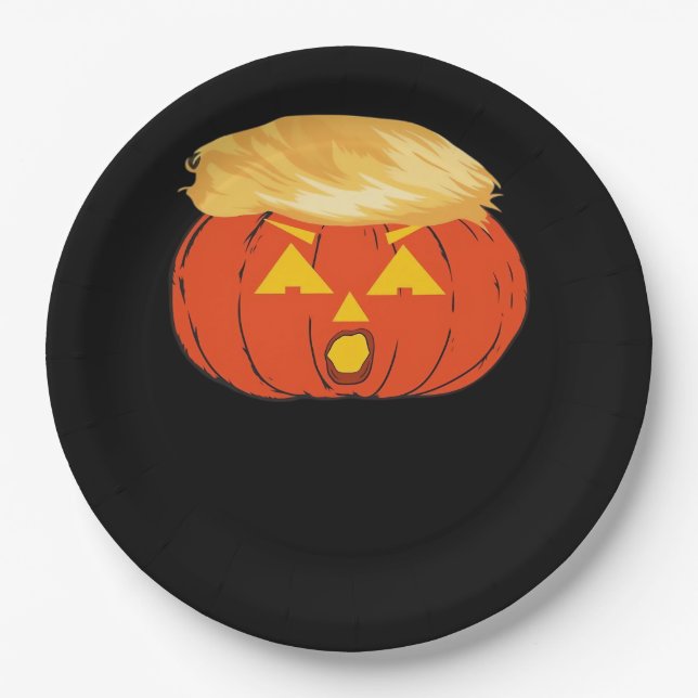 Trumpkin Jack O'Lantern Pappteller (Vorderseite)
