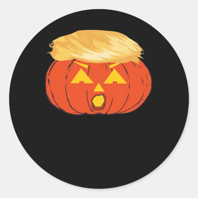 Trumpkin Jack O'Lantern Runder Aufkleber (Vorderseite)