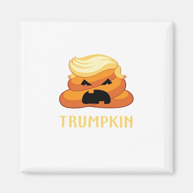 Trumpkin Kackte Funny Halloween Magnet (Vorne)