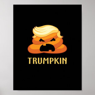 Trumpkin Kackte Funny Halloween Poster