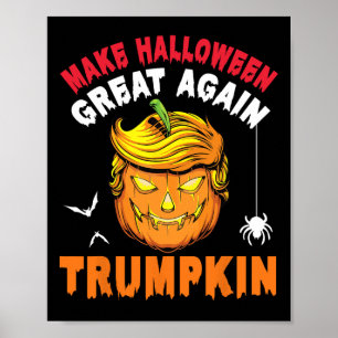 Trumpkin Kürbis Gesicht Macht Halloween wieder gro Poster