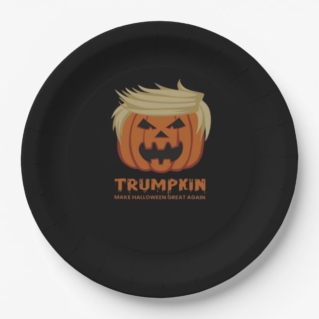 Trumpkin - Mache Halloweens wieder großartigen Sch Pappteller (Vorderseite)