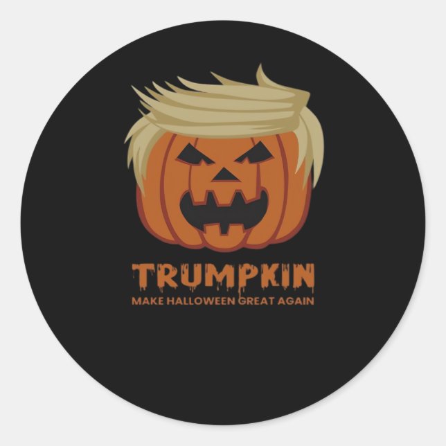Trumpkin - Mache Halloweens wieder großartigen Sch Runder Aufkleber (Vorderseite)