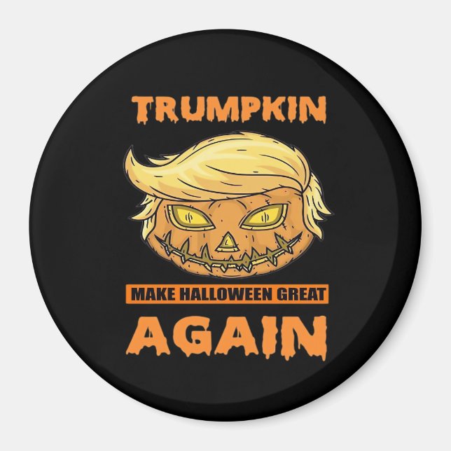 Trumpkin macht Halloween Great Again Funny Classic Magnet (Vorne)