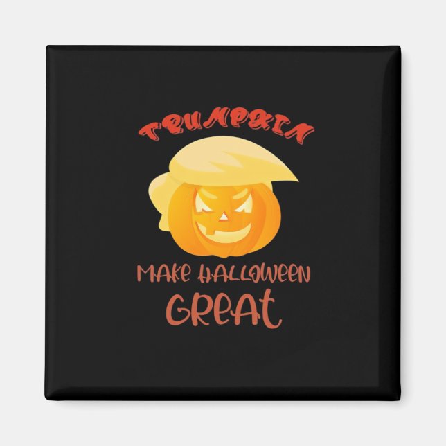 Trumpkin macht Halloween Große Klassik Magnet (Vorne)