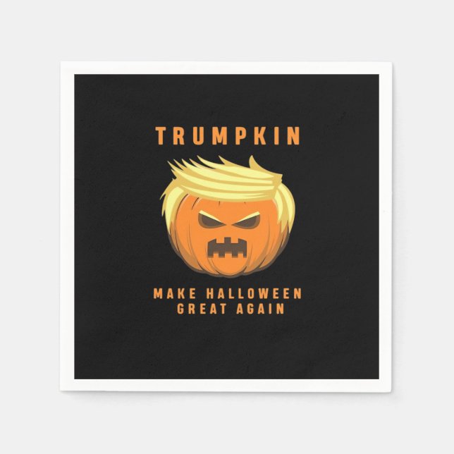 Trumpkin macht Halloween wieder Angepasst Serviette (Vorderseite)