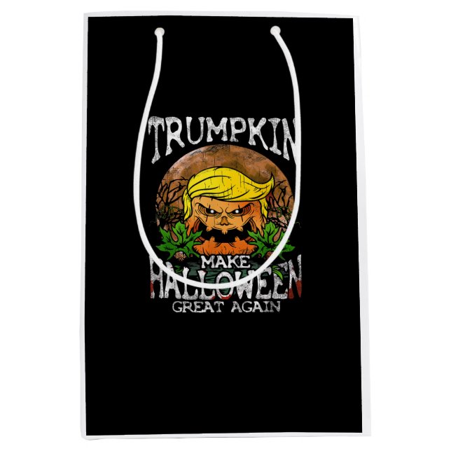 Trumpkin macht Halloween wieder ein Geschenk Mittlere Geschenktüte (Vorderseite)