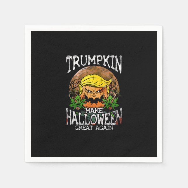 Trumpkin macht Halloween wieder ein Geschenk Serviette (Vorderseite)