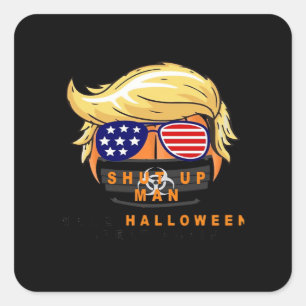 Trumpkin macht Halloween wieder ein klassisches Ge Quadratischer Aufkleber