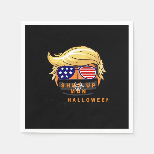 Trumpkin macht Halloween wieder ein klassisches Ge Serviette (Vorderseite)