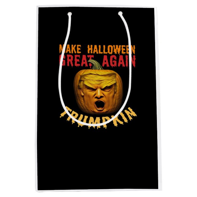Trumpkin macht Halloween wieder groß - Funny Donal Mittlere Geschenktüte (Vorderseite)