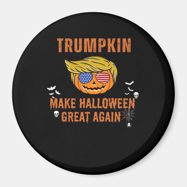 Trumpkin macht Halloween wieder groß, Halloween Pu Magnet (Vorne)