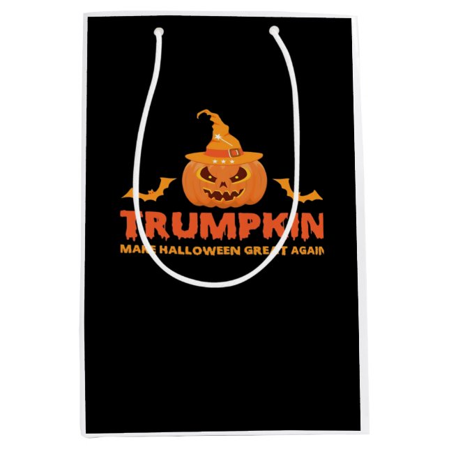 Trumpkin macht Halloween wieder groß Mittlere Geschenktüte (Vorderseite)
