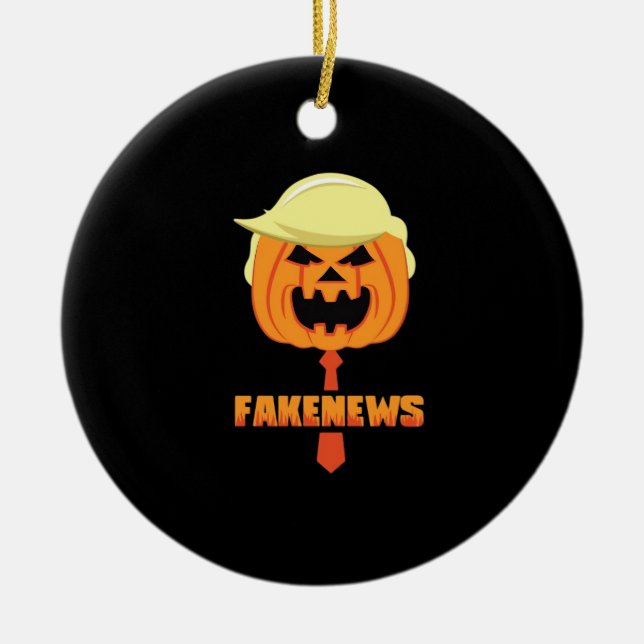 Trumpkin macht Halloween wieder groß - News Classi Keramik Ornament (Vorne)