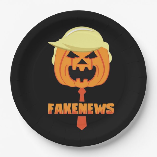 Trumpkin macht Halloween wieder groß - News Classi Pappteller (Vorderseite)
