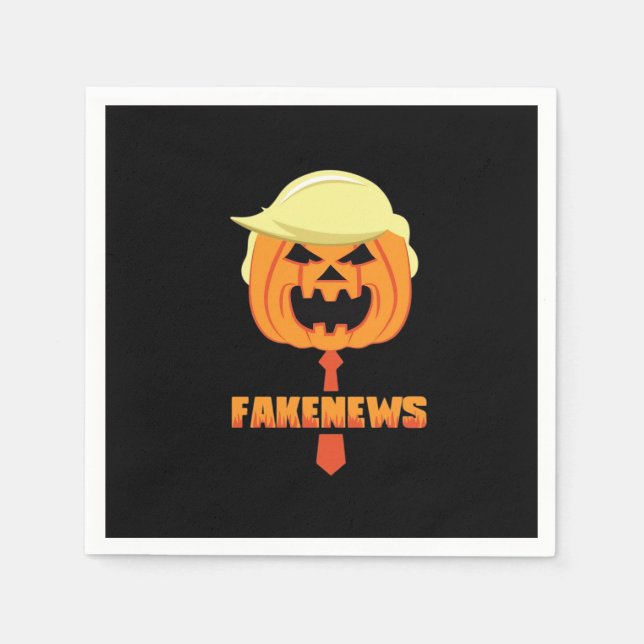 Trumpkin macht Halloween wieder groß - News Classi Serviette (Vorderseite)