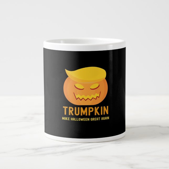 Trumpkin macht Halloween wieder groß - Parodie Jumbo-Tasse (Vorderseite)