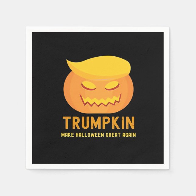 Trumpkin macht Halloween wieder groß - Parodie Serviette (Vorderseite)