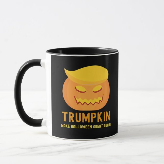 Trumpkin macht Halloween wieder groß - Parodie Tasse (Links)