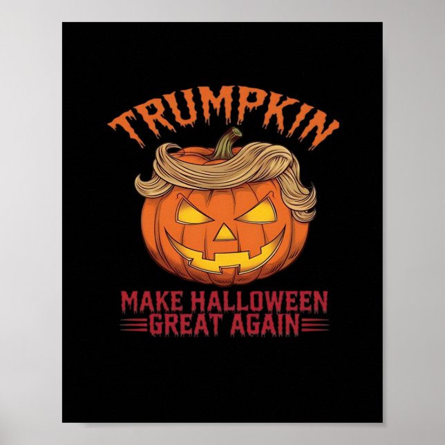 Trumpkin macht Halloween wieder groß - Sarcastic S Poster (Vorne)
