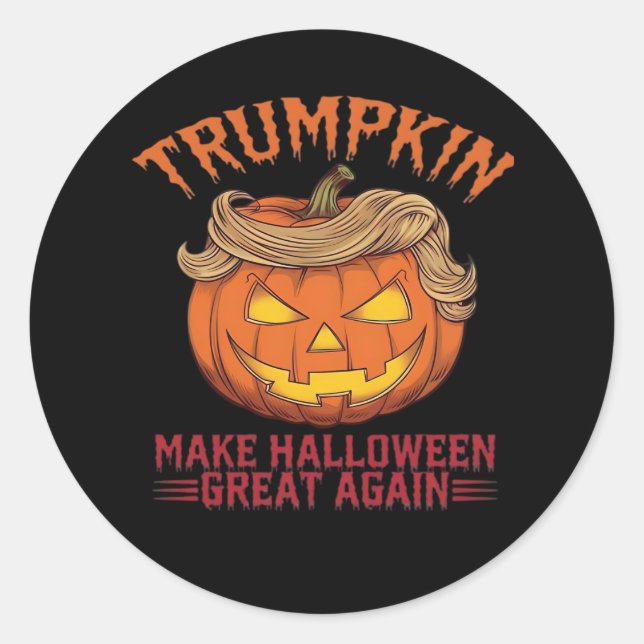 Trumpkin macht Halloween wieder groß - Sarcastic S Runder Aufkleber (Vorderseite)
