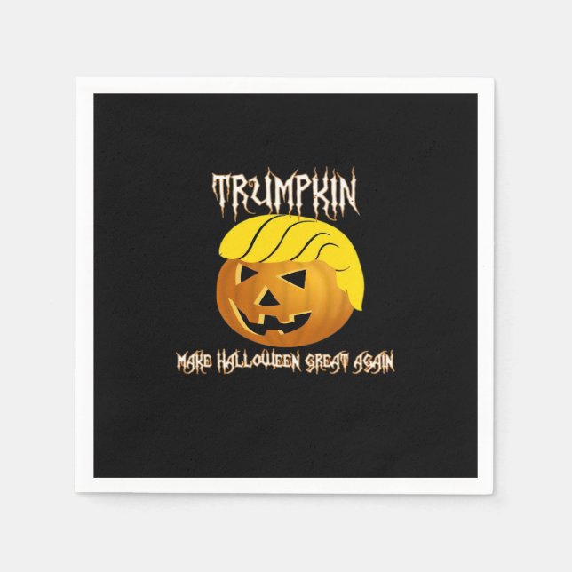 Trumpkin macht Halloween wieder groß Serviette (Vorderseite)