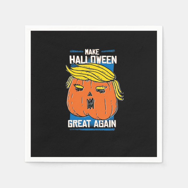 Trumpkin macht Halloween wieder groß Serviette (Vorderseite)