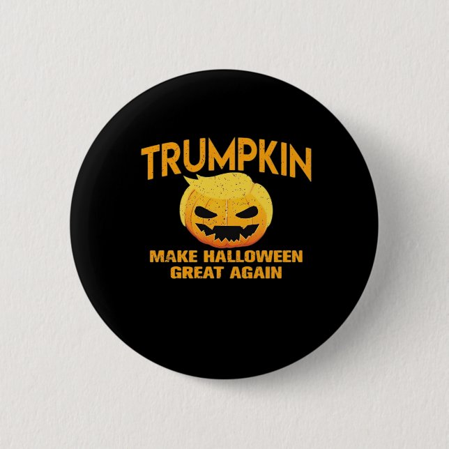 Trumpkin macht Halloween wieder groß - Sloth Parod Button (Vorderseite)