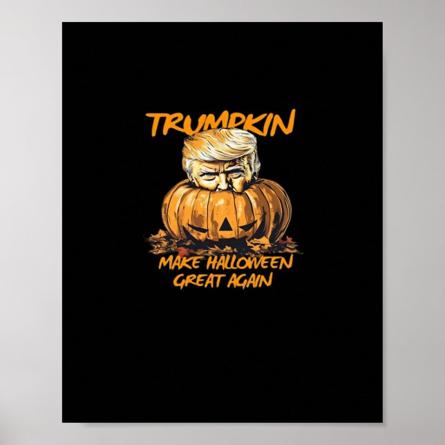 Trumpkin macht Halloween wieder groß - Spooker Aut Poster (Vorne)