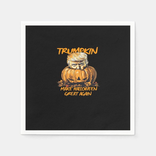 Trumpkin macht Halloween wieder groß - Spooker Aut Serviette (Vorderseite)