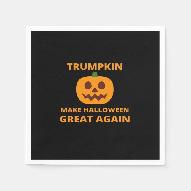 Trumpkin macht Halloween wieder groß, Trumpkin Hal Serviette (Vorderseite)