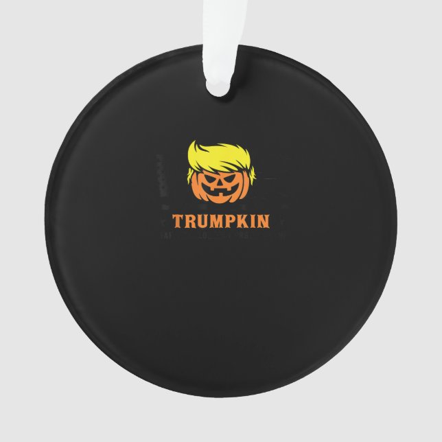 Trumpkin macht Halloween wieder groß USA Flag Funn Ornament (Vorderseite)
