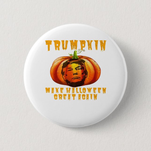 Trumpkin macht Halloween wieder großartig grafisch Button (Vorderseite)