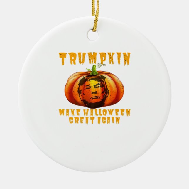 Trumpkin macht Halloween wieder großartig grafisch Keramik Ornament (Vorne)