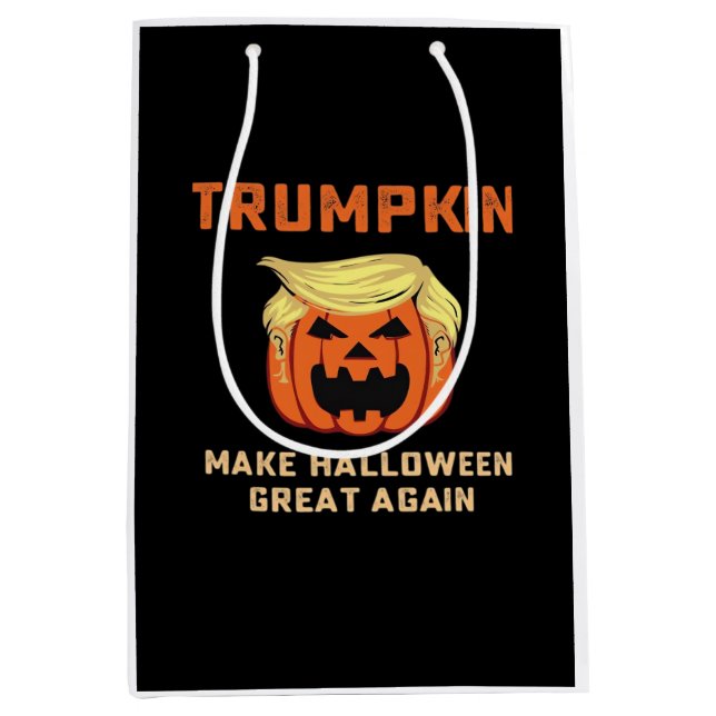 Trumpkin macht Halloween wieder großartig - klassi Mittlere Geschenktüte (Vorderseite)