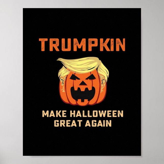Trumpkin macht Halloween wieder großartig - klassi Poster (Vorne)