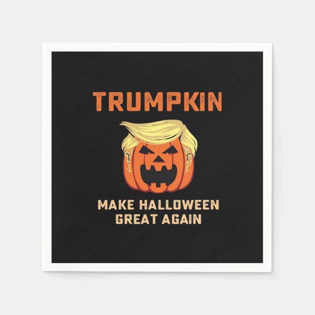 Trumpkin macht Halloween wieder großartig - klassi Serviette (Vorderseite)