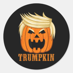 Trumpkin macht Halloween wieder großartig lustig ( Runder Aufkleber