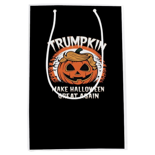 Trumpkin macht Halloween wieder großartig Mittlere Geschenktüte (Vorderseite)