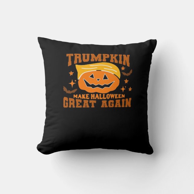 Trumpkin macht Halloween wieder großartig - Spooky Kissen (Vorderseite)