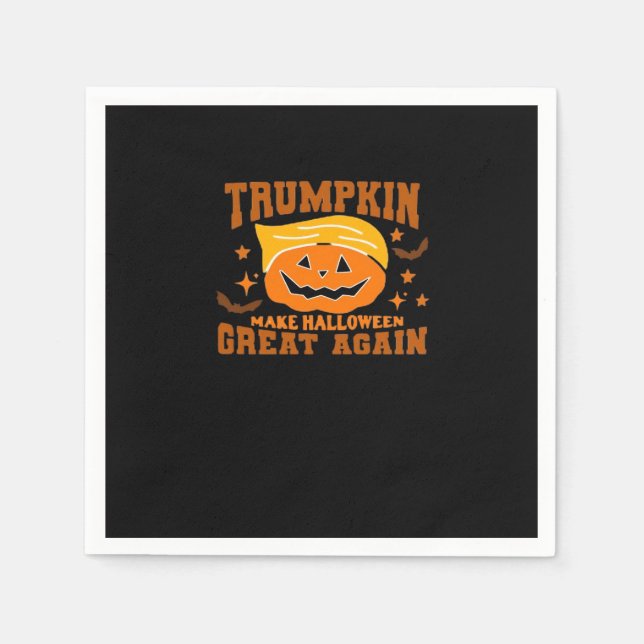 Trumpkin macht Halloween wieder großartig - Spooky Serviette (Vorderseite)