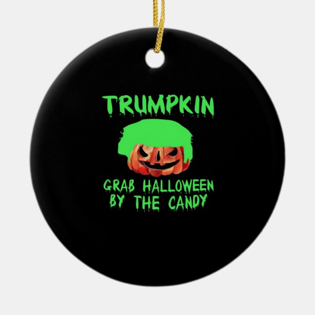 Trumpkin macht Halloween wieder großartig, um sich Keramik Ornament (Vorne)