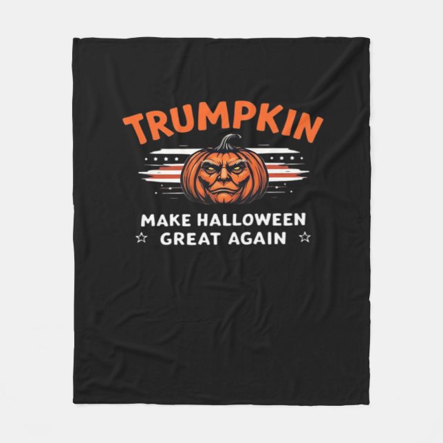 Trumpkin macht Halloween wieder klassisch Fleecedecke (Vorderseite)