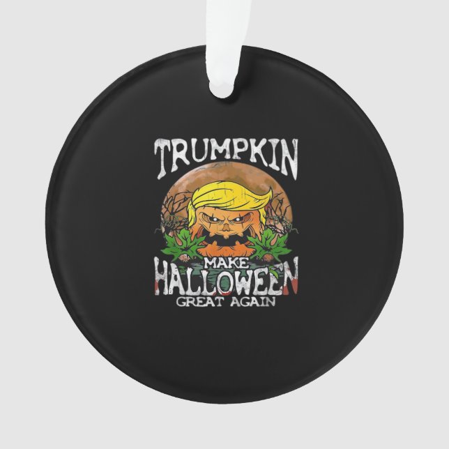 Trumpkin macht Halloween wieder klassisch Ornament (Vorderseite)