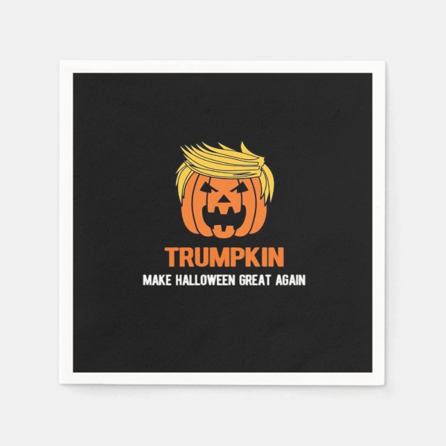 Trumpkin macht Halloween wieder klassisch Serviette (Vorderseite)
