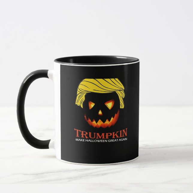 Trumpkin macht Halloween wieder klassisch - Slot Tasse (Links)